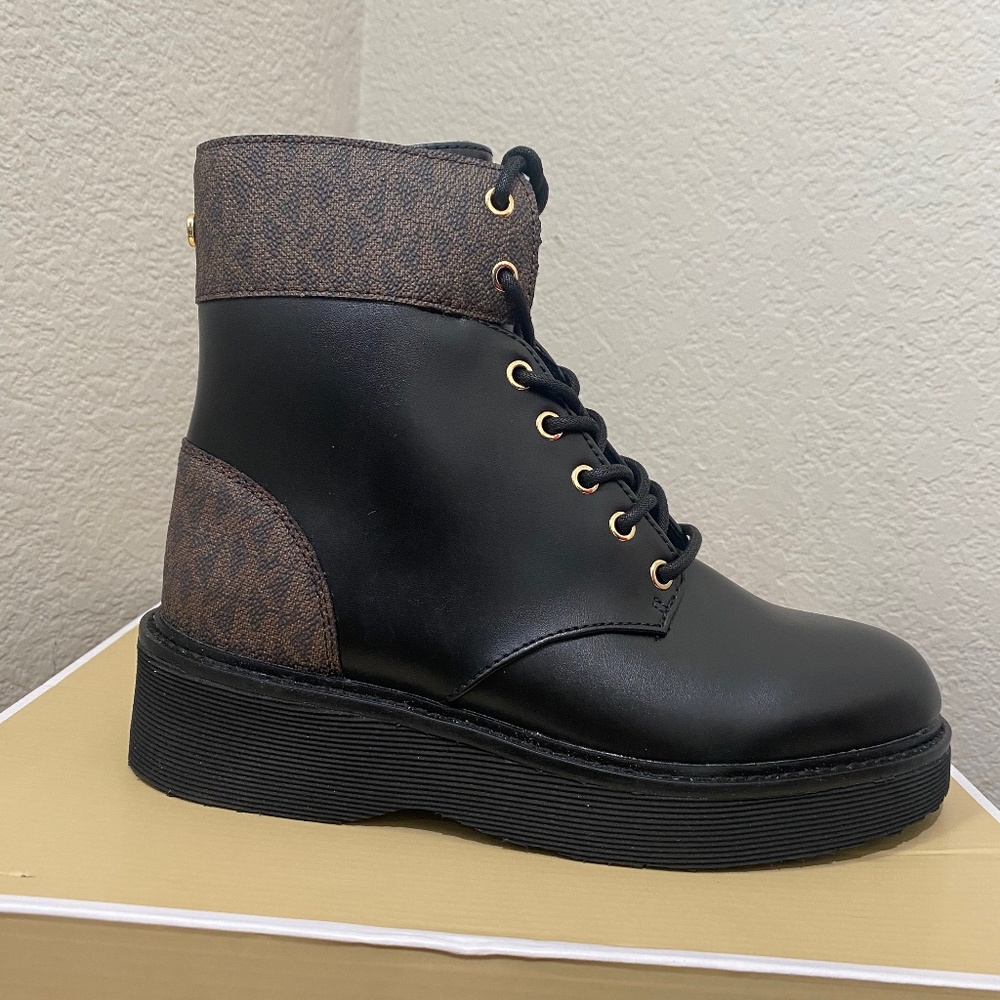 New Michael Kors Women's Aniya Side-Zip Ankle Combat Booties